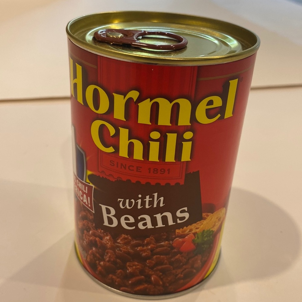 HORMEL CHILI CAN TO HIDE VALUABLES IN